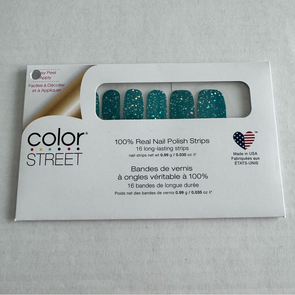 *Retired* Color Street: Caribbean Dream | Ocean Blue Glitter Summer Beach Water - Picture 3 of 9